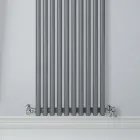 Hydraulische radiator met horizontale collectoren in koolstofstaal - kersen Viadurini
