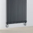 Hydraulische radiator met dubbele reeks verticale elementen Made in Italy - Pasticcio Viadurini