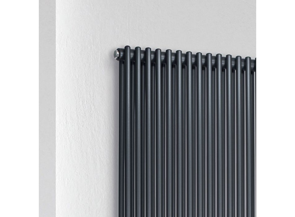 Hydraulische radiator met dubbele reeks verticale elementen Made in Italy - Pasticcio Viadurini