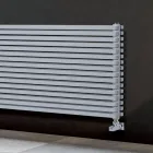 Hydraulische radiator met dubbele vierkante doorsnede-elementen Made in Italy - Framboos Viadurini