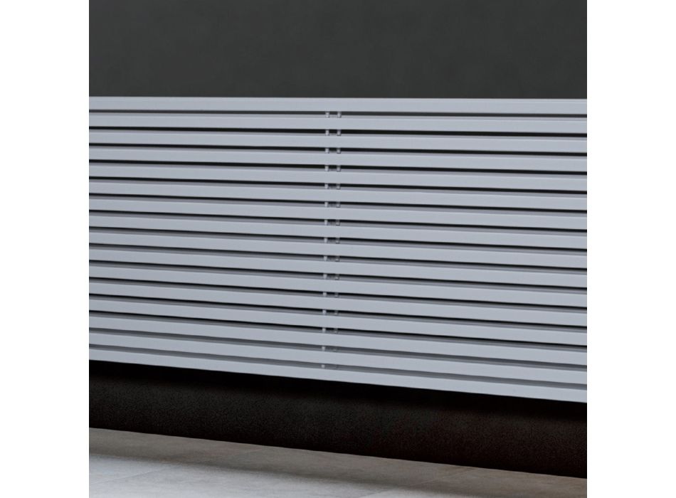 Hydraulische radiator met dubbele vierkante doorsnede-elementen Made in Italy - Framboos Viadurini