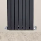 Hydraulische radiator met enkele serie platte elementen Made in Italy - Zabaione Viadurini