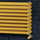 Hydraulische radiator met drievoudige reeks horizontale elementen Made in Italy - Caramella Viadurini