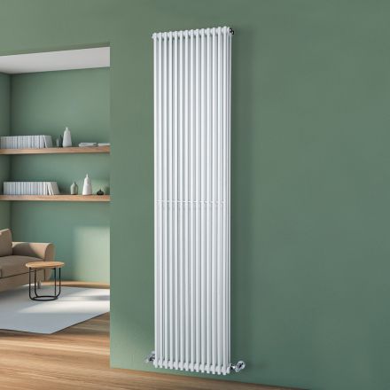 Hydraulische radiator met drievoudige set verticale elementen, gemaakt in Italië - Cenci Viadurini
