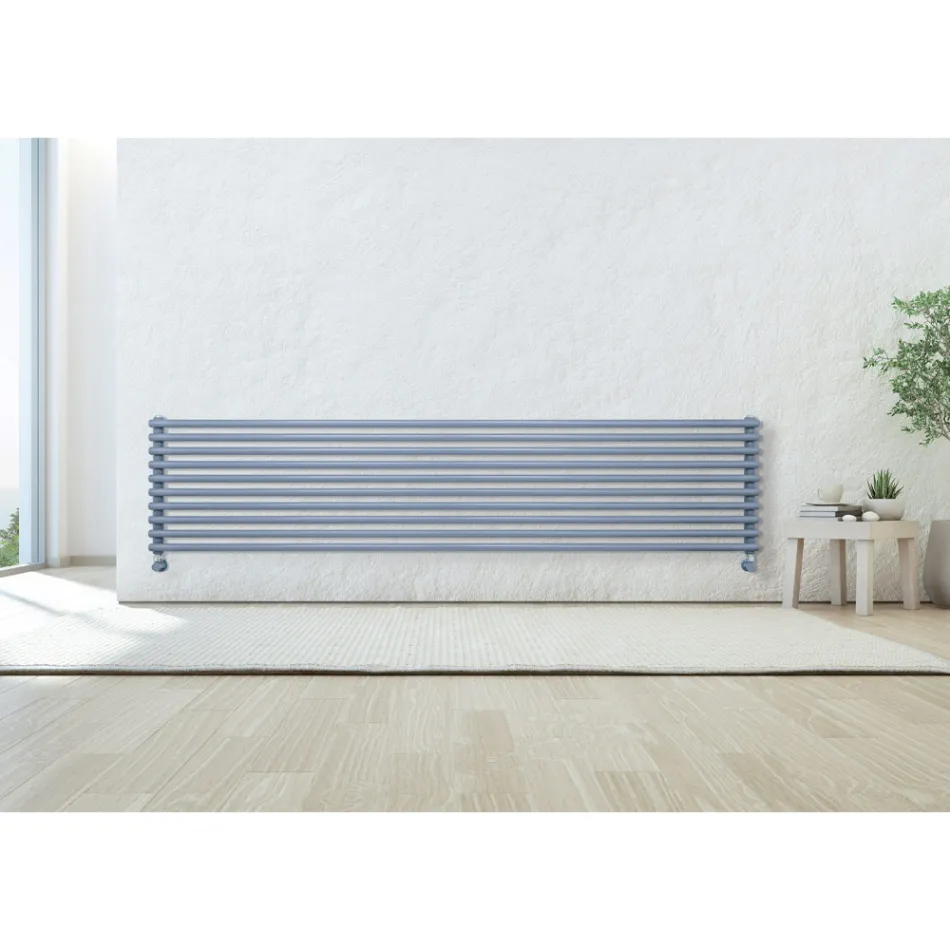 Sanitairradiator met een reeks horizontale elementen Made in Italy - Cappello Viadurini