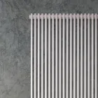 Hydraulische radiator met een reeks verticale elementen gemaakt in Italië - koolstof Viadurini