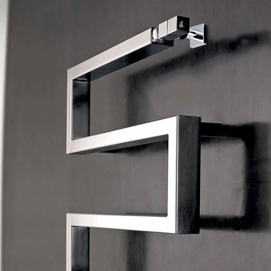 Hydraulische chrome Termoarredo Snake door Scirocco H, modern design Viadurini