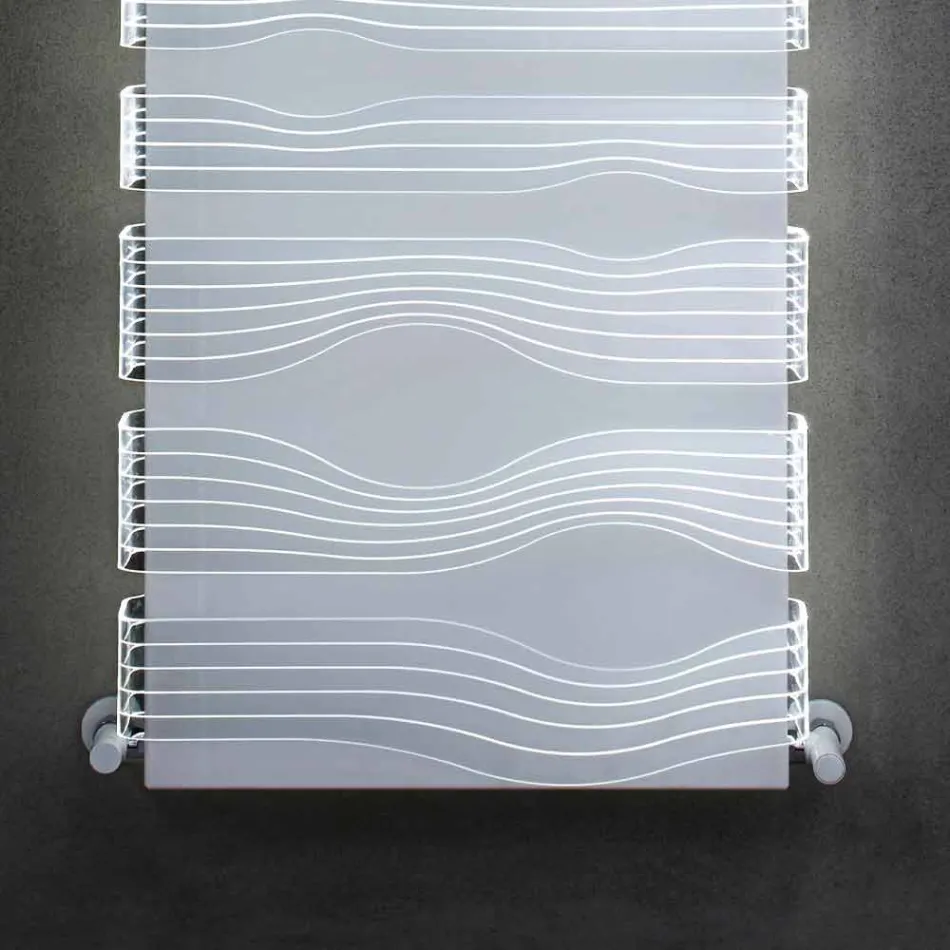 Design hydraulische radiator voor woonkamer of badkamer met led 839 W - glans Viadurini