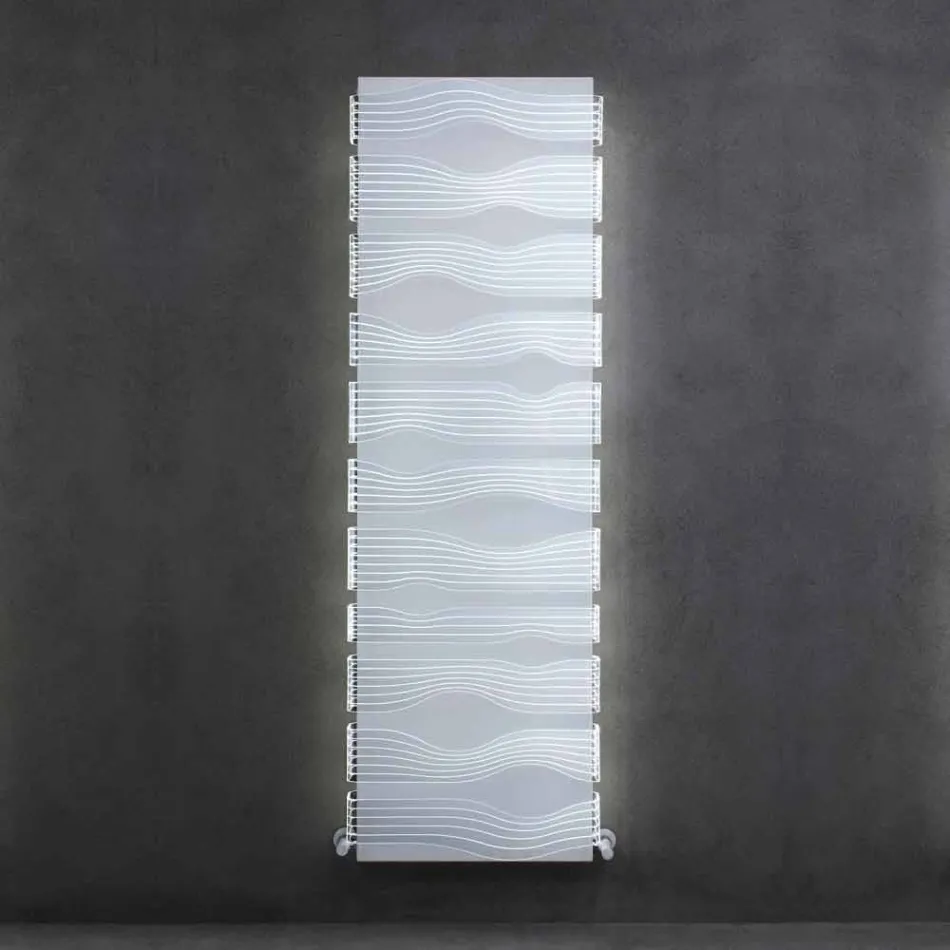 Design hydraulische radiator voor woonkamer of badkamer met led 839 W - glans Viadurini