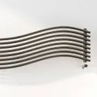 Termoarredo Hydraulische modern design in Wave van Scirocco H staal Viadurini