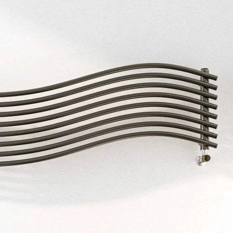 Termoarredo Hydraulische modern design in Wave van Scirocco H staal Viadurini