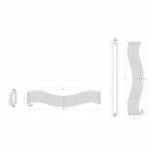 Termoarredo Hydraulische modern design in Wave van Scirocco H staal Viadurini