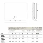 Hydraulisch designradiator, staaldekking, Scirocco H Licht Viadurini