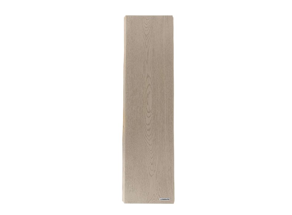 Hydraulische radiator met houtafwerking in Italiaans marmerpoeder - Wood50 Viadurini