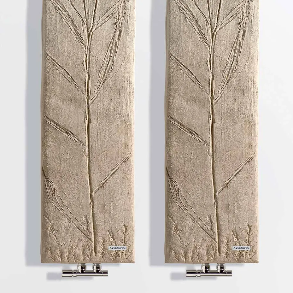 Hydraulische radiator tot 480 Watt in Italiaans marmerpoeder - Naturae Viadurini