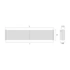 Stalen hydraulische radiator met drievoudige sectie van Made in Italy-elementen - Ciambella Viadurini