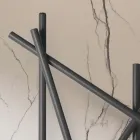 Stalen hydraulische radiator met ronde sectiebuizen gemaakt in Italië - Willekeurig Viadurini