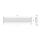 Hydraulische radiator in zuiver witte staalafwerking Made in Italy - Cookies Viadurini