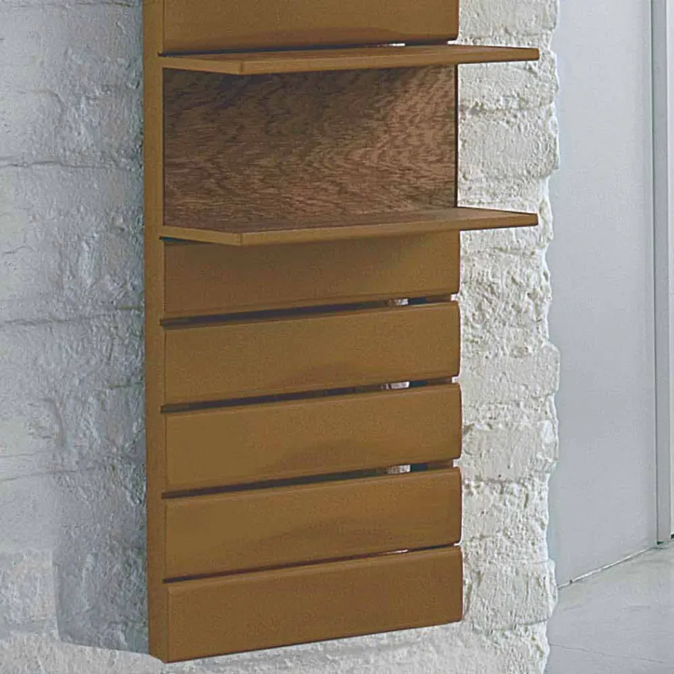 Hydraulische Termoarredo staal, eiken planken, Utility Scirocco H Viadurini