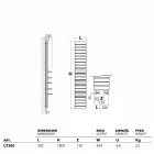 Hydraulische Termoarredo staal, eiken planken, Utility Scirocco H Viadurini