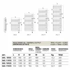 hydraulische radiator in witte staalplaat Sail Scirocco H Viadurini