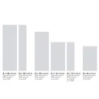 Moderne hydraulische radiator in Italiaans marmerpoeder - Texturee Viadurini