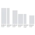 Aanpasbare hydraulische radiator in marmerpoeder Made in Italy - Lineep Viadurini