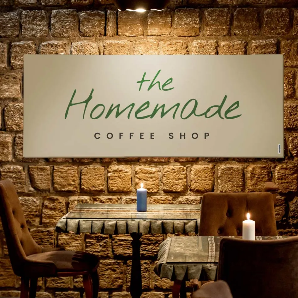 Aanpasbare hydraulische radiator in marmerpoeder Made in Italy - Lineep Viadurini