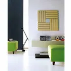 Termoarredo hydraulische vierkant ontwerp in Italië Vierkante Scirocco H Viadurini