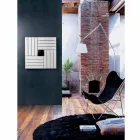 Termoarredo hydraulische vierkant ontwerp in Italië Vierkante Scirocco H Viadurini