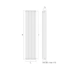 Hydraulische radiator gemaakt met koolstofstalen structuur - ijs Viadurini