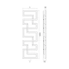 Hydraulische radiator gemaakt van roestvrij staal Made in Italy - oven Viadurini