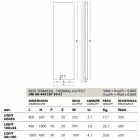 hydraulische verticale radiator, staaldekking, Scirocco H Licht Viadurini