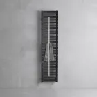 Radiator van koolstofstaal met handdoekrek, gemaakt in Italië - Lux Viadurini