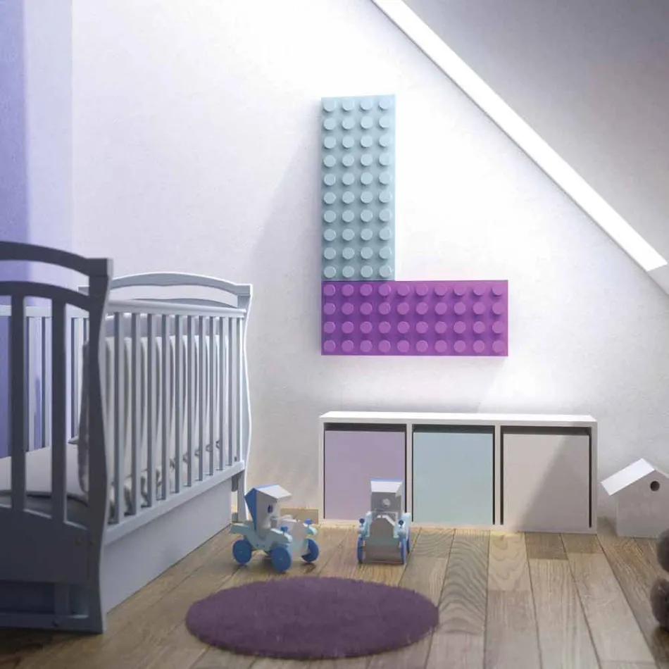 Termoarredo elektrisch ontwerp Legoblokje in Italië Scirocco H Viadurini