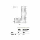 Termoarredo hydraulisch ontwerp Legoblokje gemaakt in Italië Scirocco H Viadurini