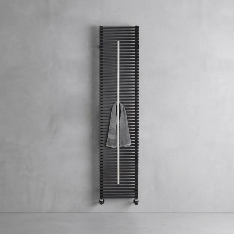 Lux Mix Radiator met stalen handdoekrek, gemaakt in Italië Viadurini