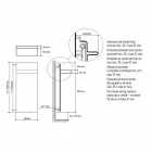 Radiator Handdoekenrek Verticaal ontwerp Hydraulisch tot 719 watt - Rebel Viadurini