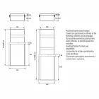 Radiator Handdoekenrek Verticaal ontwerp Hydraulisch tot 719 watt - Rebel Viadurini
