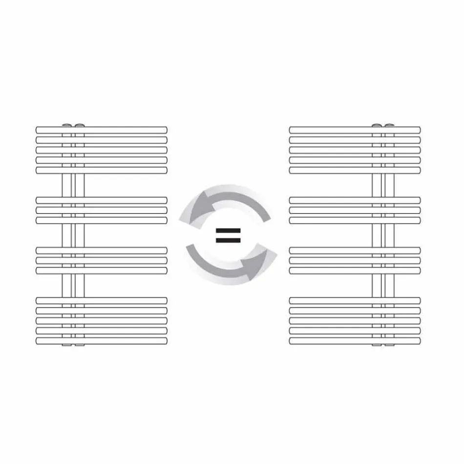 Modern design wandgemonteerde handdoekverwarmer tot 690 W - pauw Viadurini