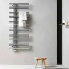 Radiator Chrome Handdoekverwarmer in staal Hydraulisch ontwerp 483 W - Pavone Viadurini