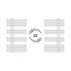 Radiator Chrome Handdoekverwarmer in staal Hydraulisch ontwerp 483 W - Pavone Viadurini