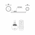 Elektrisch verwarmde handdoekdroger in verchroomd stalen design 700 W - Peacock Viadurini