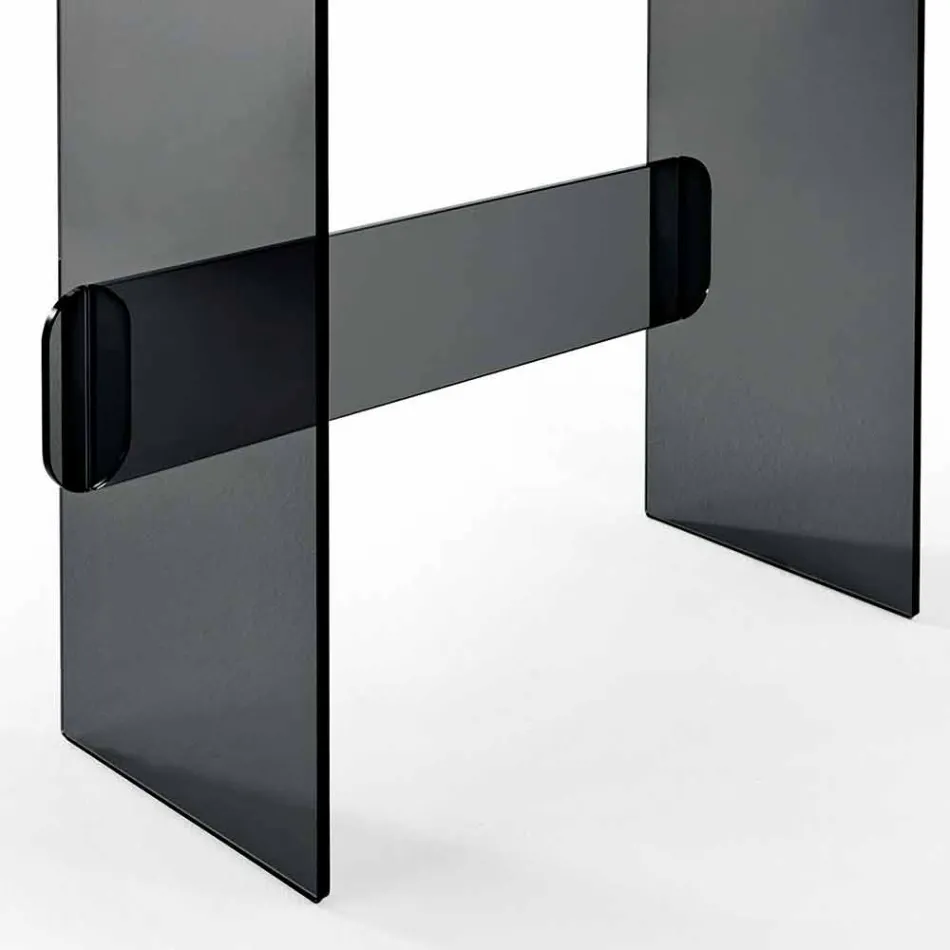 Make-up kaptafel met spiegel en glazen lade 3 afwerkingen - Salvie Viadurini