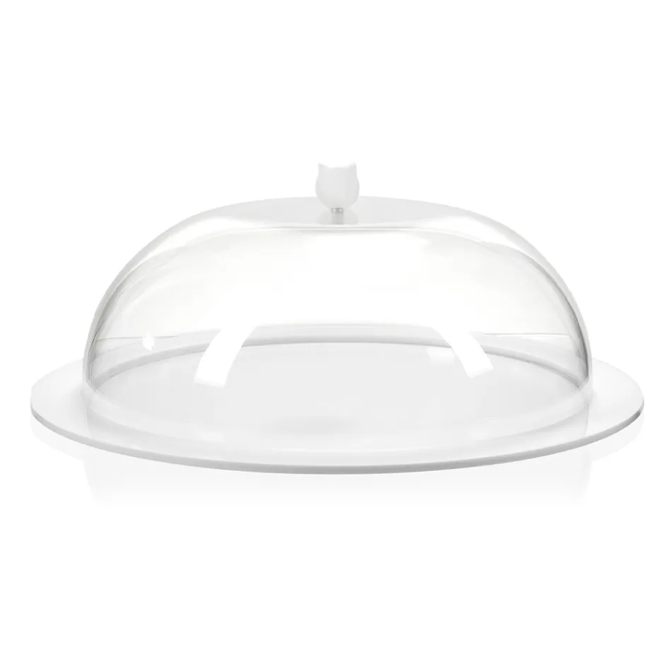 Ronde cakevorm van transparant plexiglas Made in Italy 2 maten - Crotone Viadurini