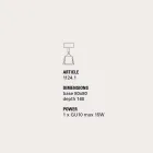 TOSCOT spot plaat met scharnier 1 richtbare licht Viadurini