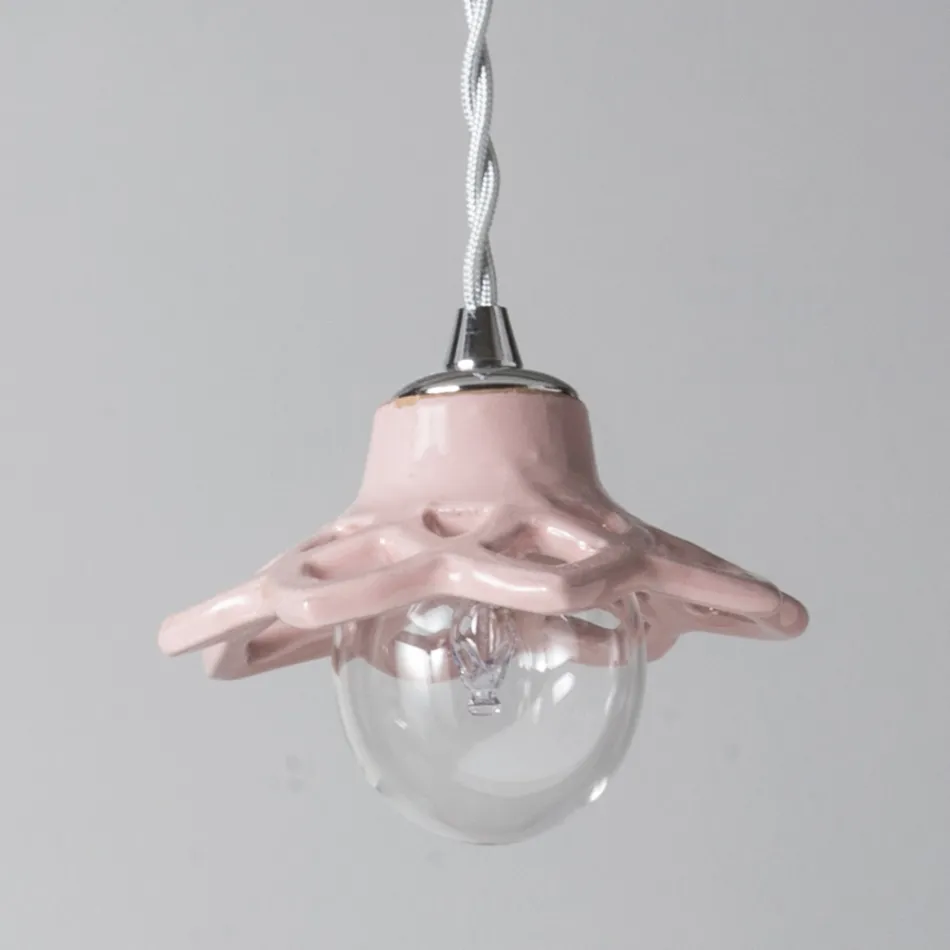 Toscot Apuane terracotta hanglamp zonder rozet Made in Toscane Viadurini