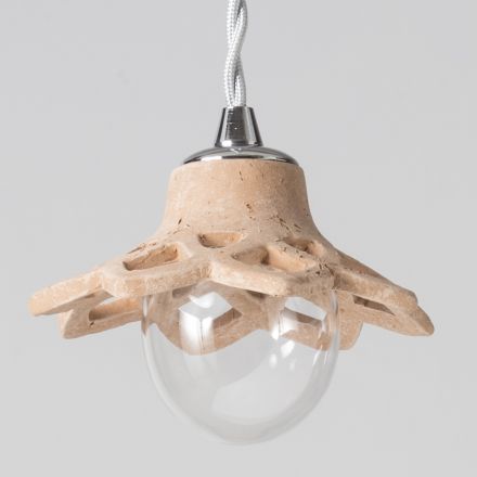 Toscot Apuane terracotta hanglamp zonder rozet Made in Toscane Viadurini