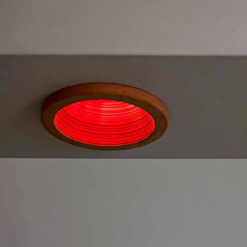 TOSCOT Karst vuurtoren gebouwd Ø23 cm Made in Toscane Viadurini