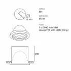 TOSCOT Karst vuurtoren gebouwd Ø23 cm Made in Toscane Viadurini